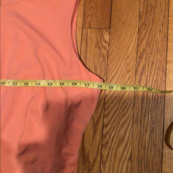 EUC Calvin Klein Ruched fit and flare dress in Peach size 10 - Picture 8 of 11
